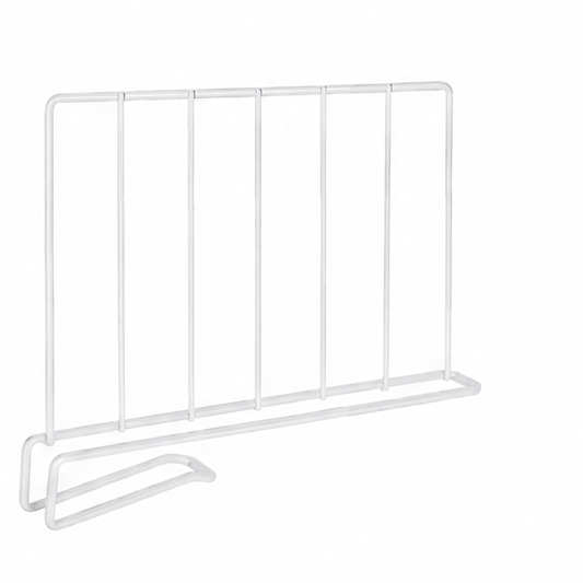 JupiGlow Iron Closet Shelf Divider, No-Tool Clamp-On Wardrobe Organizer, Expandable Adjustable Partition in Four Sizes