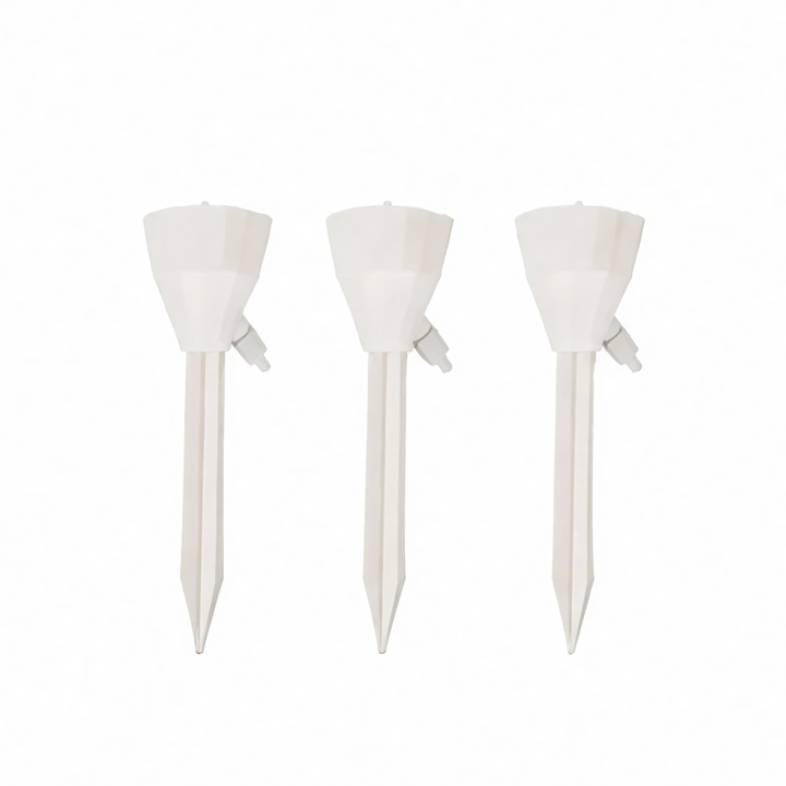JupiGlow Self-Watering Planter Insert Spikes, Adjustable Drip Irrigation, 3-Piece Plastic Set for Indoor and Outdoor Potted Plants