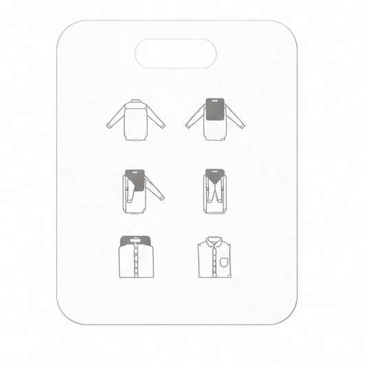 JupiGlow Travel Garment Folder, Plastic Clothes Folding Board, 30 x 25 cm Organizer for T-Shirts, Pants, Sweaters and Home Storage