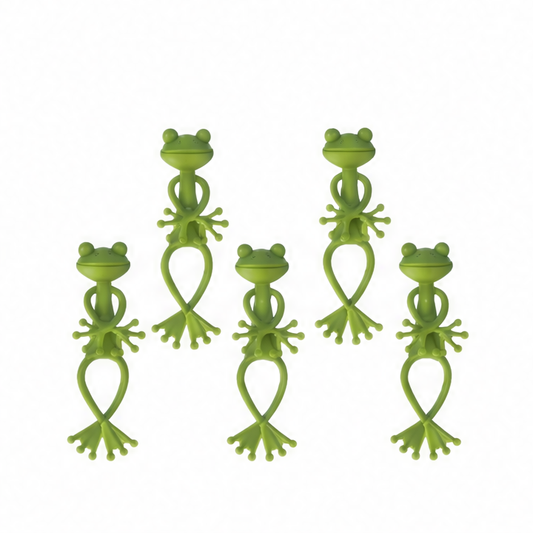 JupiGlow Frog Plant Support Clips, Plastic Climbing Fixtures for Tomato Vines, Indoor Plants and Garden Trellises, 3PCS or 5PCS
