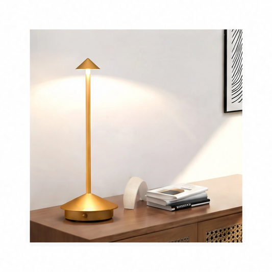 JupiGlow Rechargeable LED Table Lamp, Touch Control, 3 Brightness Levels, 3 Color Temperatures, 1800mAh Battery