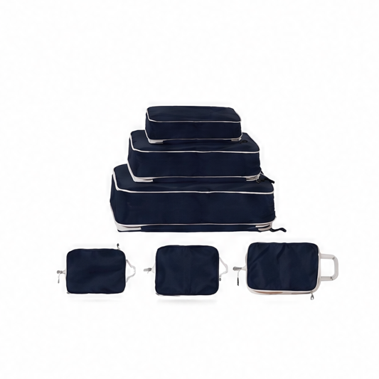 JupiGlow Foldable Oxford Packing Cubes, Rectangular Travel Luggage Organizers in S, M, L or 3-Piece Sizes