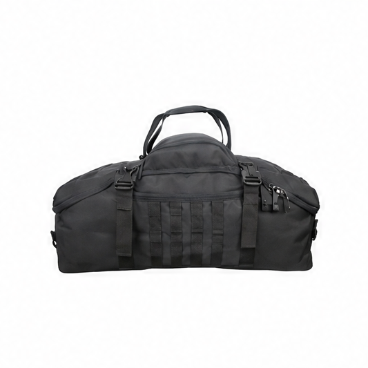 JupiGlow 80L Tactical Duffel Backpack, Nylon Travel and Camping Bag with MOLLE System, Adjustable Carrying Options and M, L or XL Sizes