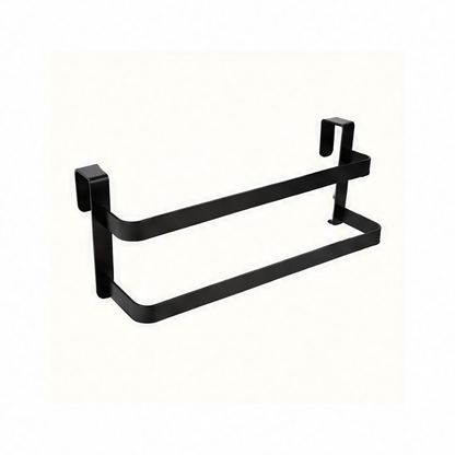 JupiGlow Over Door Drying Rack, Stainless Steel Double-Rod Towel Holder, Assembly Design for Space-Saving Kitchen and Bathroom Storage