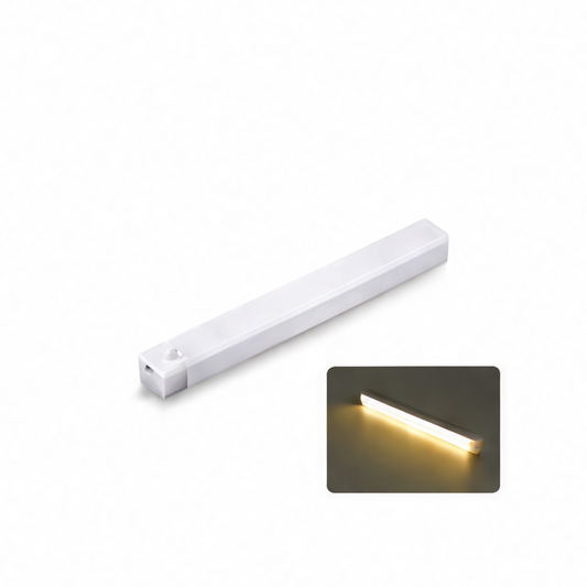 JupiGlow Rechargeable LED Cabinet Light, 5V Rectangle Night Light, PC Body, Warm White, Cool White or 3-Color, 10–50 cm