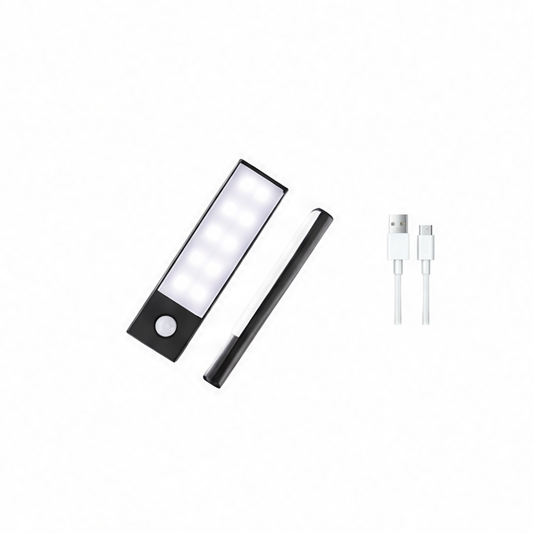 JupiGlow Wireless LED Cabinet Light, Motion Sensor, 3 Lighting Modes, USB Rechargeable, 3000K–6000K, 20–50 cm