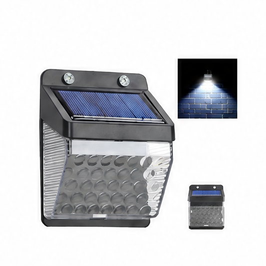 JupiGlow Solar Outdoor Wall Light, PIR Motion Sensor, Dimmable ABS LED Lamp with 3 Modes, 1PC, 2PCS, 4PCS, 6PCS or 8PCS