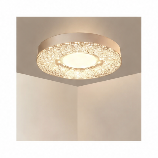 JupiGlow Waterproof LED Ceiling Light, Modern Plastic and PC Body, E27 Socket, 24W AC Fixture for Kitchen, Bathroom, Bedroom and Corridor