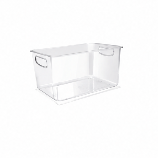JupiGlow Stackable Pantry Organizer, Plastic Refrigerator Storage Box, Multi-Use Kitchen Container in Multiple Storage Sizes