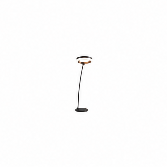 JupiGlow C-Shaped LED Arch Floor Lamp, 16–20 W, 40 or 60 cm Ring, Warm, Cool, Tri-Color or Remote Dimming