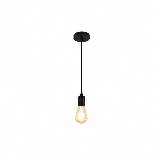 JupiGlow Nordic Metal Pendant Light, E27 Base, AC Powered, 90-260V, Black or White, for Kitchen, Bedroom and Dining Areas