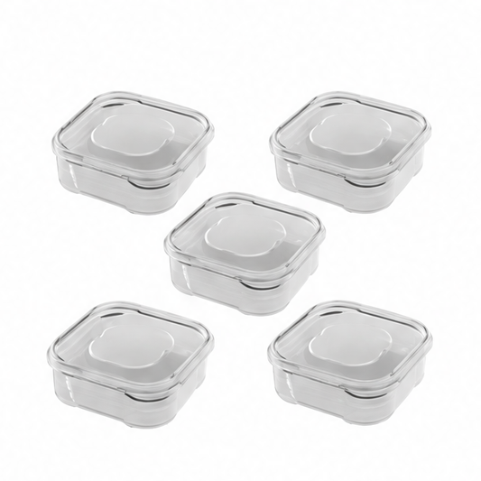 JupiGlow Refrigerator Food Storage Box, 350ml PP Frozen Meat and Produce Container, Microwave-Ready with 5PCS or 10PCS Options