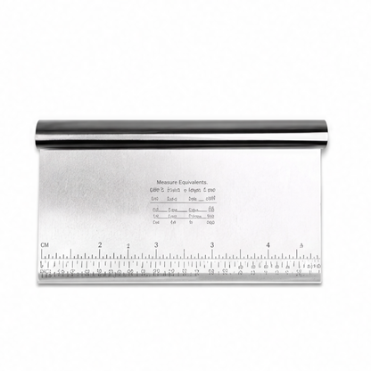JupiGlow Stainless Steel Dough Scraper, Pastry Cutter and Chopper with Measuring Scale, 15–25 cm Options for Bread, Pizza and Cake