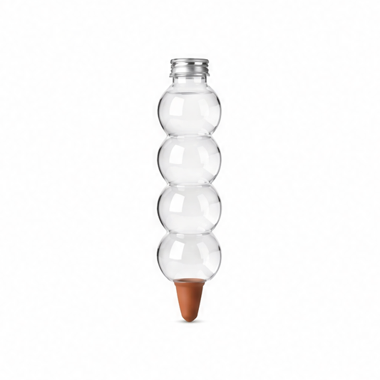JupiGlow Self-Watering Globes, 2-Piece 520ML Plastic Plant Watering Kit with Terracotta Spikes for Indoor and Outdoor Pots