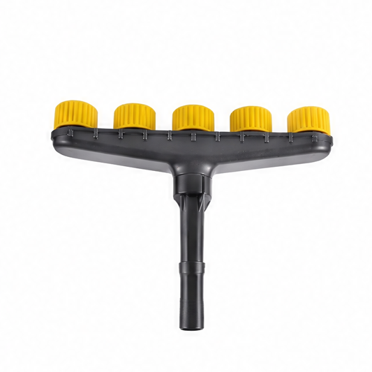 JupiGlow Garden Hose Nozzle, Adjustable Spray Watering Attachment, Plastic Quick-Connect Irrigation Sprinkler with 3, 4, 5 or 6 Heads