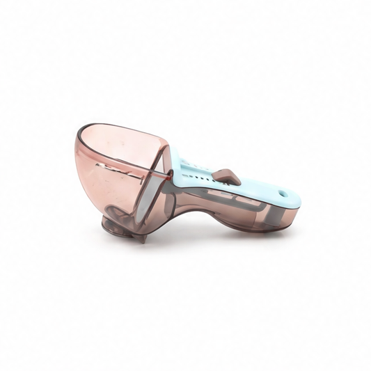 JupiGlow Adjustable Measuring Spoon, Plastic Kitchen Measuring Tool, Push-Button Capacity Control, 130 ml One-Piece Option for Baking and Cooking