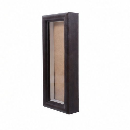 JupiGlow Multi Opening Collage Frame, Wood Grain Photo Booth Display, Desktop Stand, 20 x 8 cm, Black or Beige
