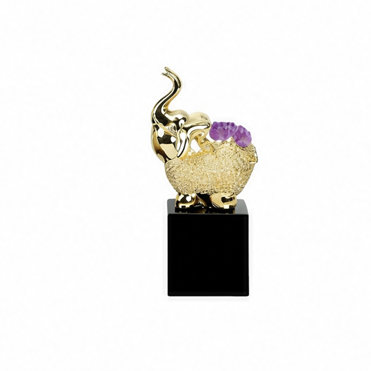 JupiGlow Crystal Deer Decorative Figurine, Elegant Collectible Accent for TV Cabinet, Wine Cabinet, Living Room or Bedroom