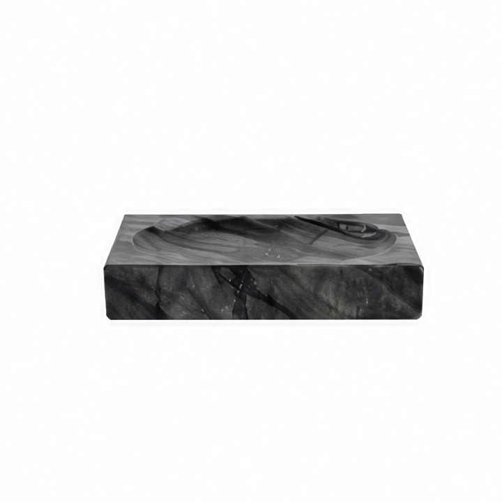 JupiGlow Natural Marble Bathroom Accessories, Soap Dispenser, Toothbrush Holder, Soap Dish, Tray and Cup Options for Countertops