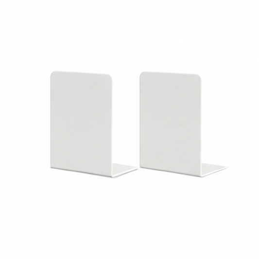 JupiGlow Metal Bookends for Shelves, Heavy-Book Supports in White, Black, Green, Mixed Colors and Sectioned Options