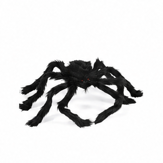 JupiGlow Giant Halloween Spider Decoration, Cloth Indoor and Outdoor Yard, Porch and Haunted House Party Decor