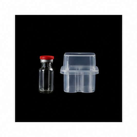 JupiGlow 3 mL Vial Storage Case, Stackable Semi-Transparent Plastic Refrigerator Organizer for Freezer and Temperature-Sensitive Storage