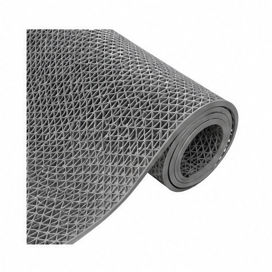 JupiGlow Non Slip Rug Pad, 90 x 40cm PVC Geometric Drainage Mat, Anti Skid Bathroom Shower and Kitchen Floor Pad
