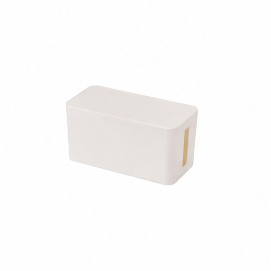 JupiGlow Cable Storage Box, Plastic Wire Management Organizer for Power Strips, Plugs and Chargers in Six Size Options