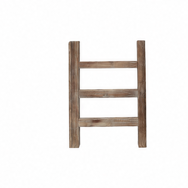 JupiGlow Wooden Towel Ladder Rack, 3-Tier Pastoral Tea Towel Display Stand for Kitchen, Bathroom and Blanket Storage