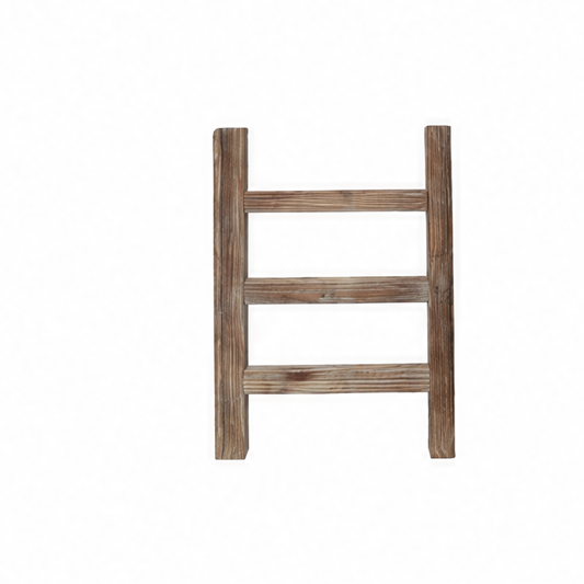 JupiGlow Wooden Towel Ladder Rack, 3-Tier Pastoral Tea Towel Display Stand for Kitchen, Bathroom and Blanket Storage