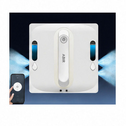 JupiGlow Robot Window Vacuum Cleaner, Wet and Dry Glass Cleaning Design, Remote Control, ABS Body for Home Windows