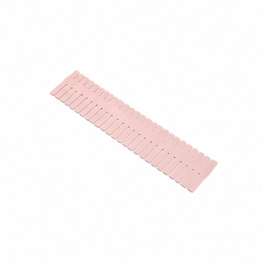 JupiGlow Adjustable Closet Shelf Divider Set, 4-Piece Foldable Cabinet and Drawer Partitions, 32 × 7 cm, Pink, White or Blue