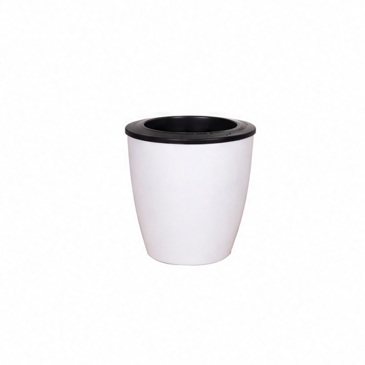 JupiGlow Self-Watering Plastic Planter, Modern Indoor Flower Pot with Separate Inner Basket for Succulents and Hydroponic Plants