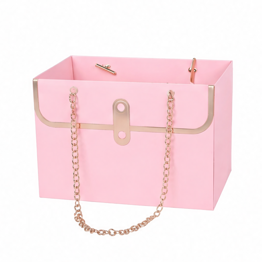 JupiGlow Paper Gift Box Tote Bags, 4-Piece Bouquet Packaging, 15 x 10.5 x 10 cm, Multiple Colors for Weddings and Birthdays