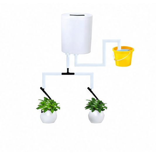 JupiGlow Automatic Plant Watering System, Rechargeable Indoor Drip Irrigation Kit, 1–9 Day Intervals, 1–99 Second Timer, H2–H16