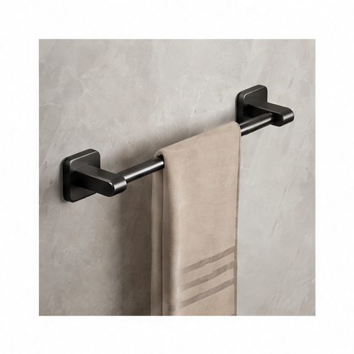 JupiGlow Adhesive Towel Bar, No-Drill Bathroom Towel Holder with Aluminum Alloy Rod, 30, 40 or 50 cm Options