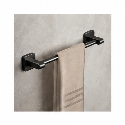 JupiGlow Adhesive Towel Bar, No-Drill Bathroom Towel Holder with Aluminum Alloy Rod, 30, 40 or 50 cm Options
