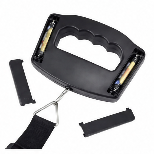 JupiGlow Digital Luggage Scale, 50 kg Capacity, 10 g Precision, Backlit LCD, Tare Function and Two Hook Styles for Travel