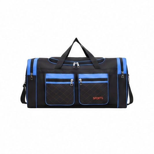 JupiGlow Casual Travel Duffel Bag, Large-Capacity Bag with Multiple Compartments and Pockets for Short Trips, Blue, Black or Red