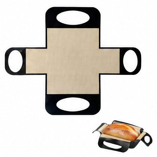 JupiGlow Reusable Silicone Baking Mat Liner, Nonstick Loaf Pan Insert with Extended Handles, Leak-Resistant, Heat Resistant to 480°F
