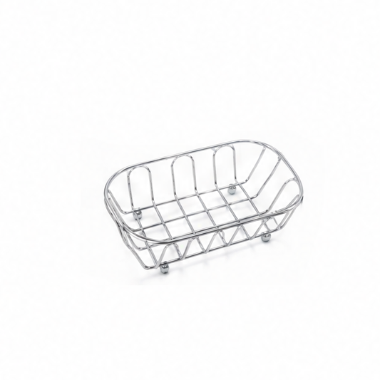 JupiGlow Stainless Steel Storage Basket, Reusable Metal Frame Organizer for Jewelry, Cosmetics and Small Items