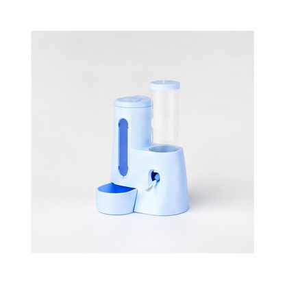 JupiGlow Automatic Hamster Feeder and Waterer, 2-in-1 Leakproof Food and Water Dispenser, PP Small Pet Supply