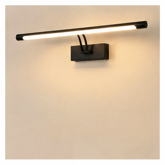 JupiGlow Adjustable Linear LED Wall Light, Iron Body, 90–260 V AC, Warm or Cool White, 40 cm or 55 cm for Mirrors and Walls