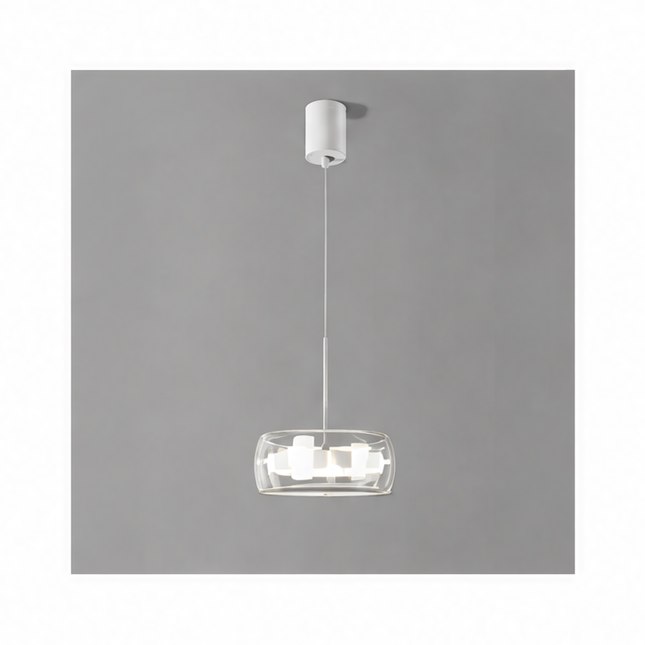 JupiGlow Modern Pendant Light, Adjustable LED Chandelier with Remote Dimming, 1–5 Heads, 10–30㎡ Coverage for Dining Room