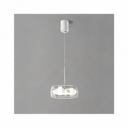 JupiGlow Modern Pendant Light, Adjustable LED Chandelier with Remote Dimming, 1–5 Heads, 10–30㎡ Coverage for Dining Room
