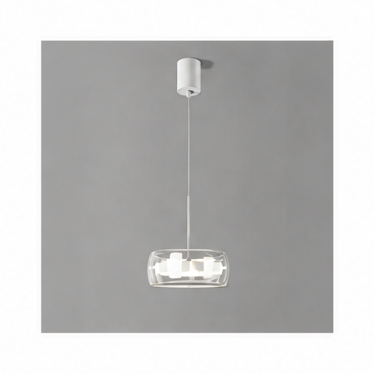 JupiGlow Modern Pendant Light, Adjustable LED Chandelier with Remote Dimming, 1–5 Heads, 10–30㎡ Coverage for Dining Room