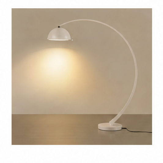 JupiGlow Arched Floor Lamp, Modern Iron LED Standing Light with Button Switch, AC Power, 170/210/220 cm Options for Living Rooms and Foyers