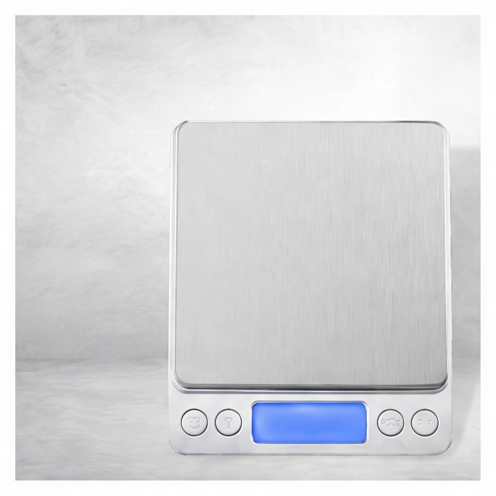 JupiGlow Digital Kitchen Scale, 3kg Capacity, 10.5x13.5cm, USB or Battery Power