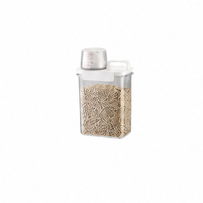 JupiGlow Pet Food Storage Container, Large-Capacity Airtight Dry Food Jar with Big Opening, 1800ML or 2300ML Options