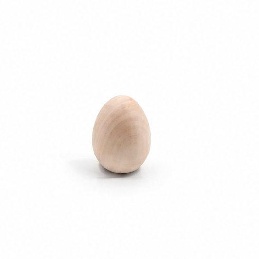 JupiGlow Unfinished Wooden Eggs, 10-Piece Solid Wood Faux Egg Set for Easter Baskets, Painting, DIY Crafts and Party Décor